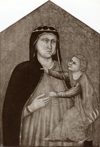 Anonimo — Maestro del Trittico Horne - sec. XIV - Madonna con Bambino — insieme